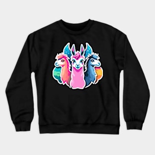 Llama Illustration Crewneck Sweatshirt